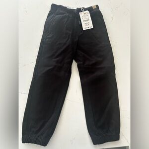 Zara Boys Black Jogger Pants NWT